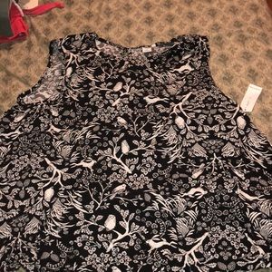 Black and white Flare Shirt